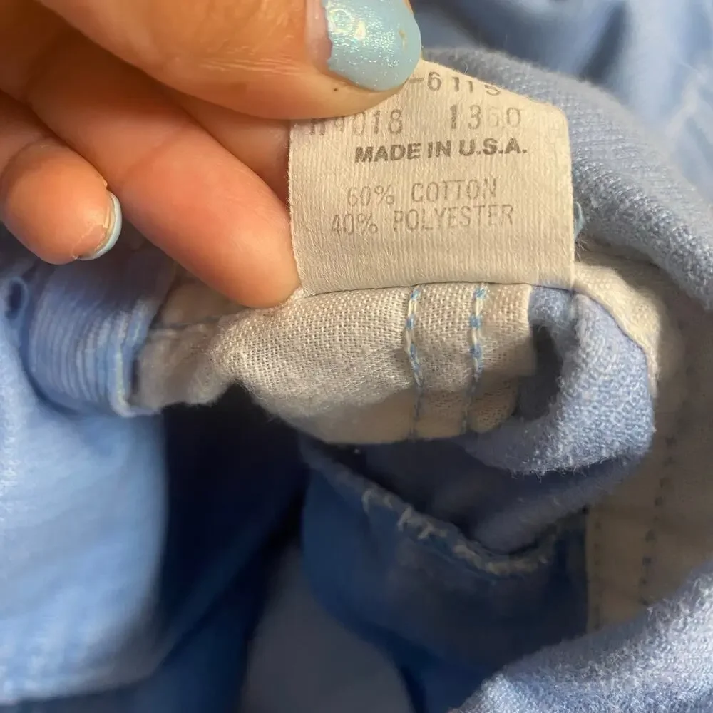 OshKosh B'gosh VTG‎ light blue corduroy adjustable overall pants SIZE 24M